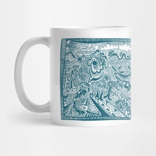 Weekend break  hand drawn illustration Mug